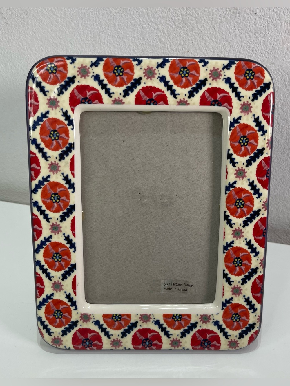 Anthropologie Tiled Pattern  5x7'' Photo Frame Boho Eclectic Southwestern